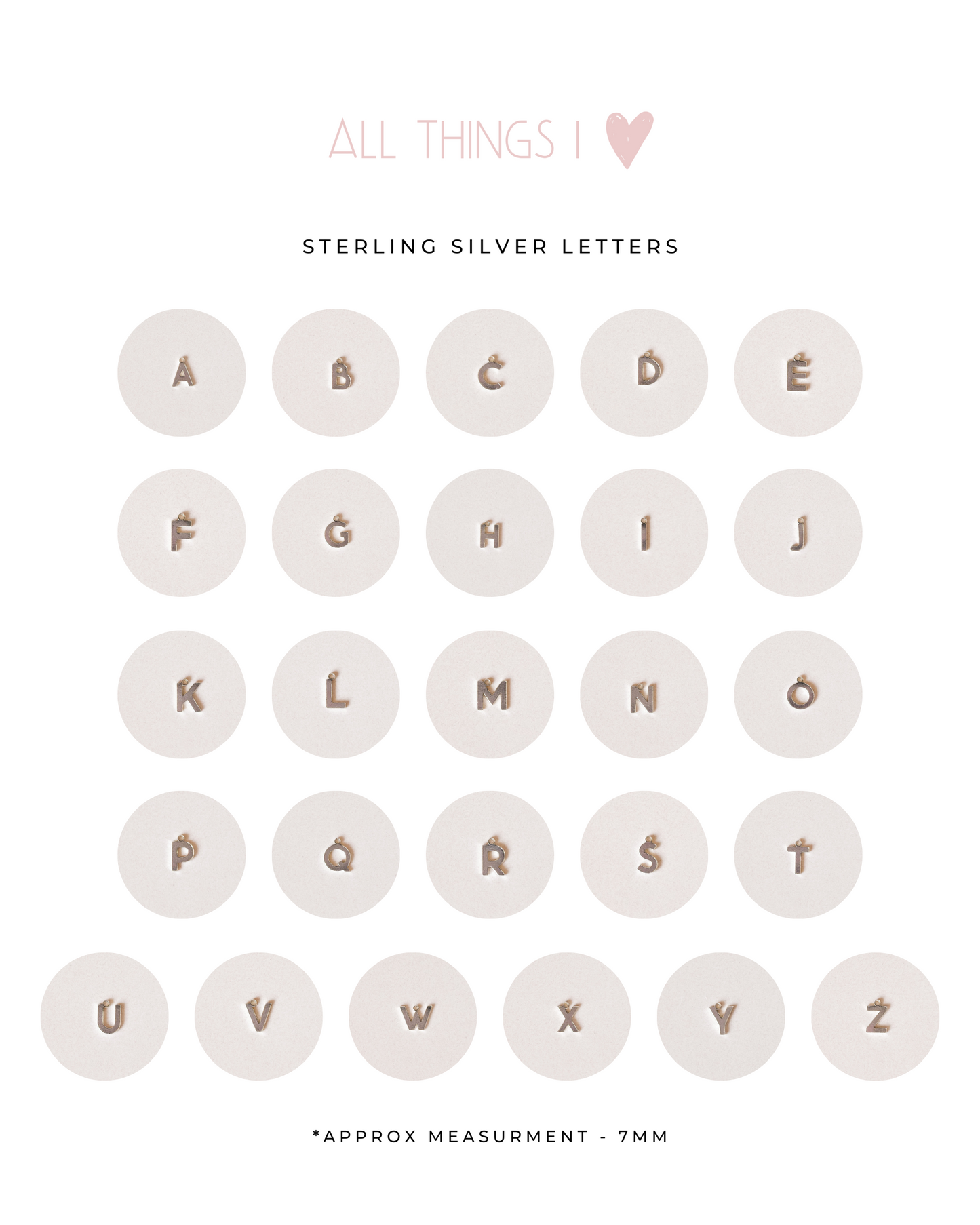 PERSONALIZED CHARM NECKLACE - STERLING SILVER