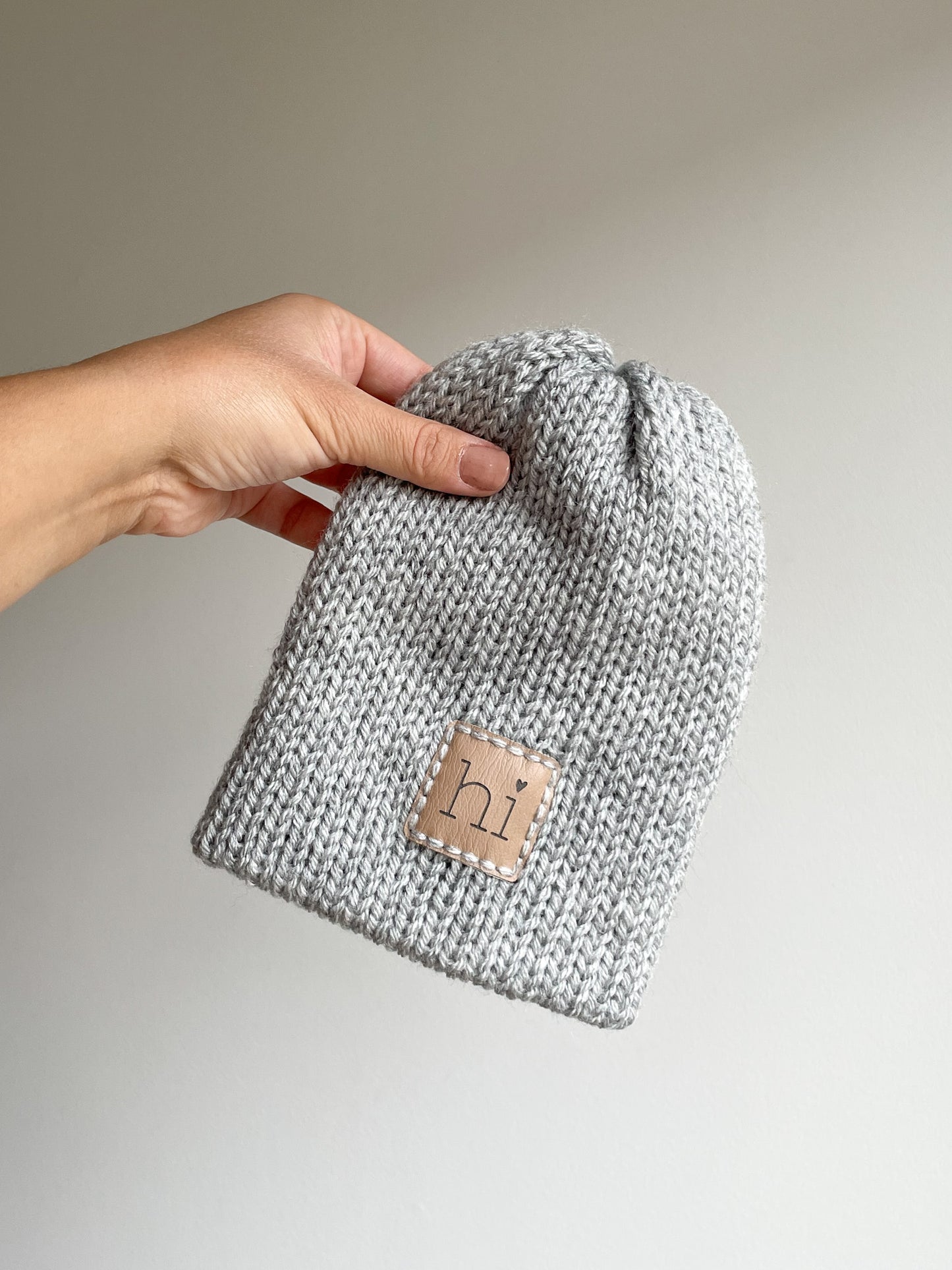 BABY KNIT PATCH BEANIE