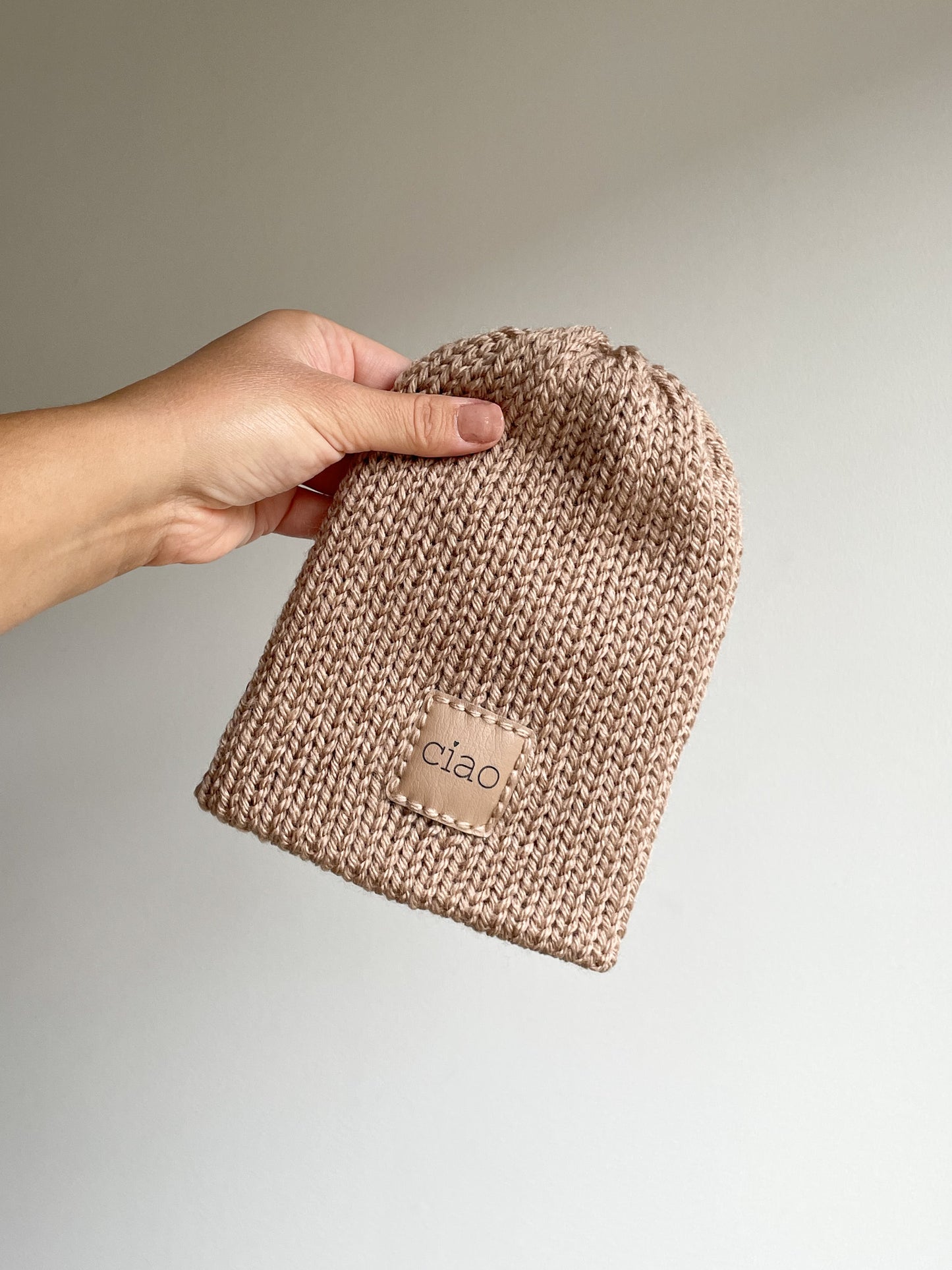 BABY KNIT PATCH BEANIE