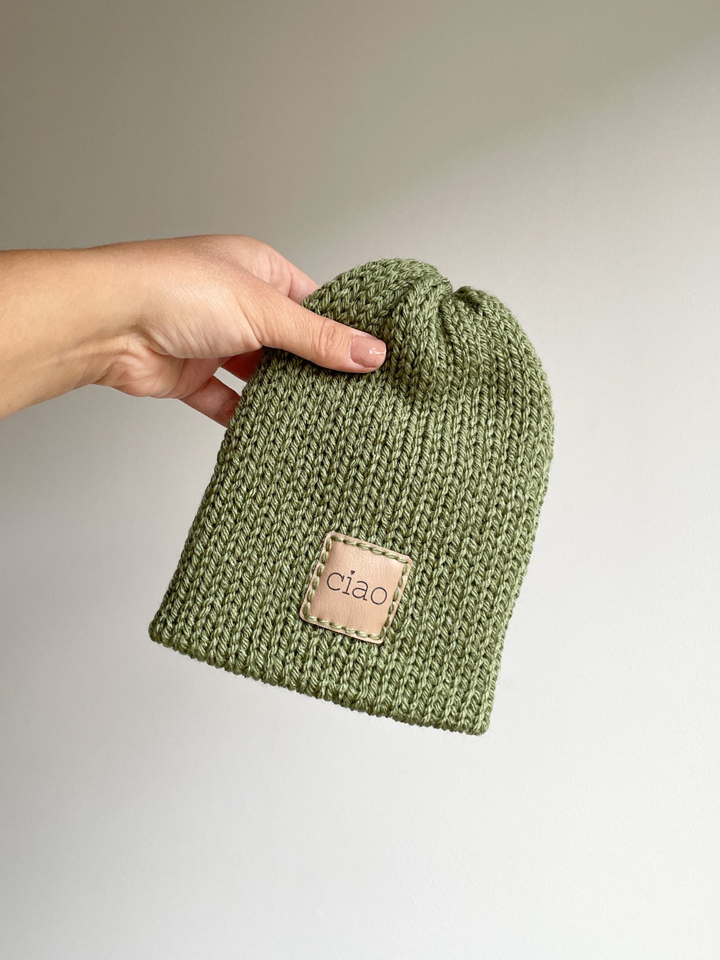 BABY KNIT PATCH BEANIE