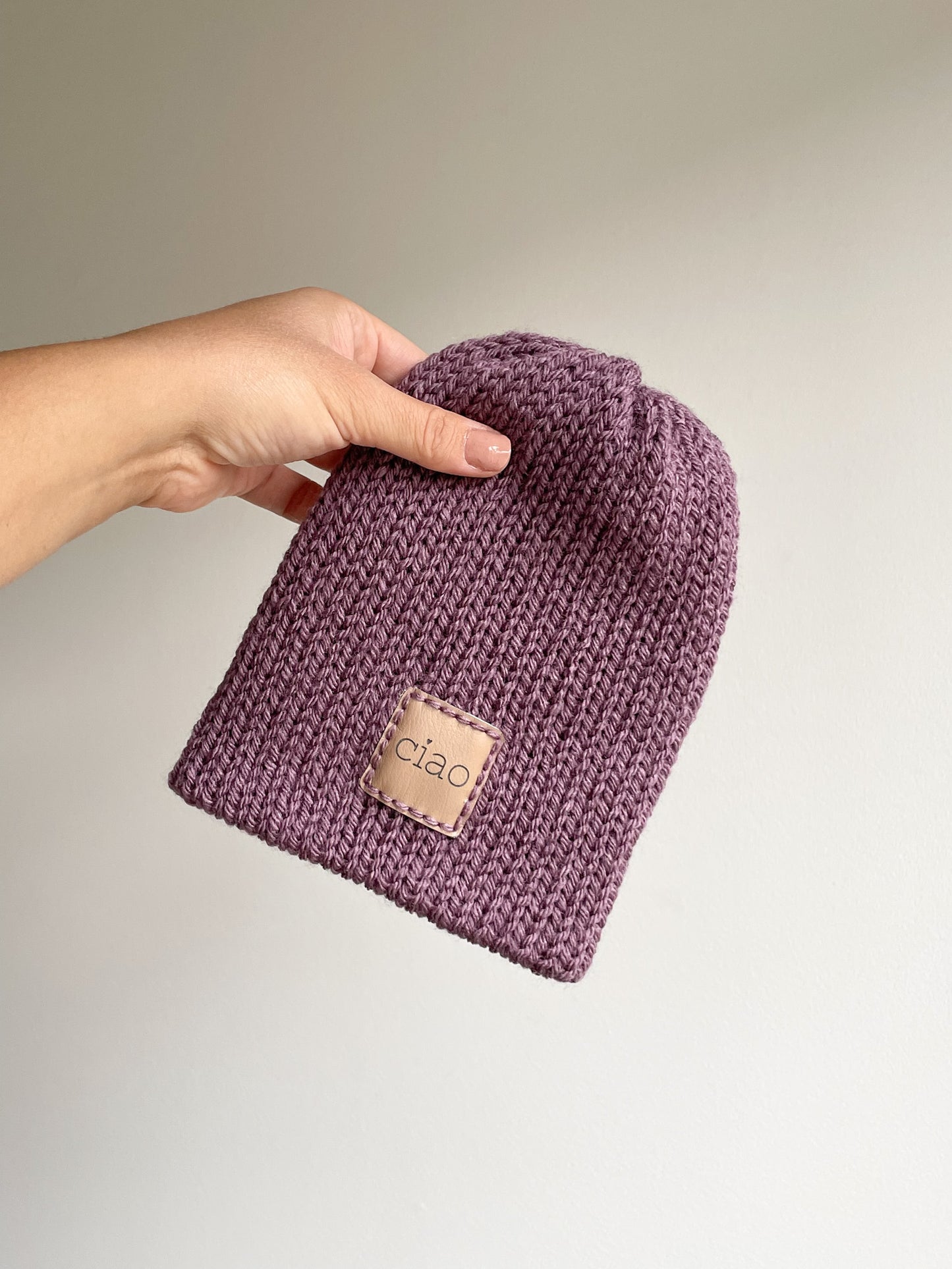 BABY KNIT PATCH BEANIE