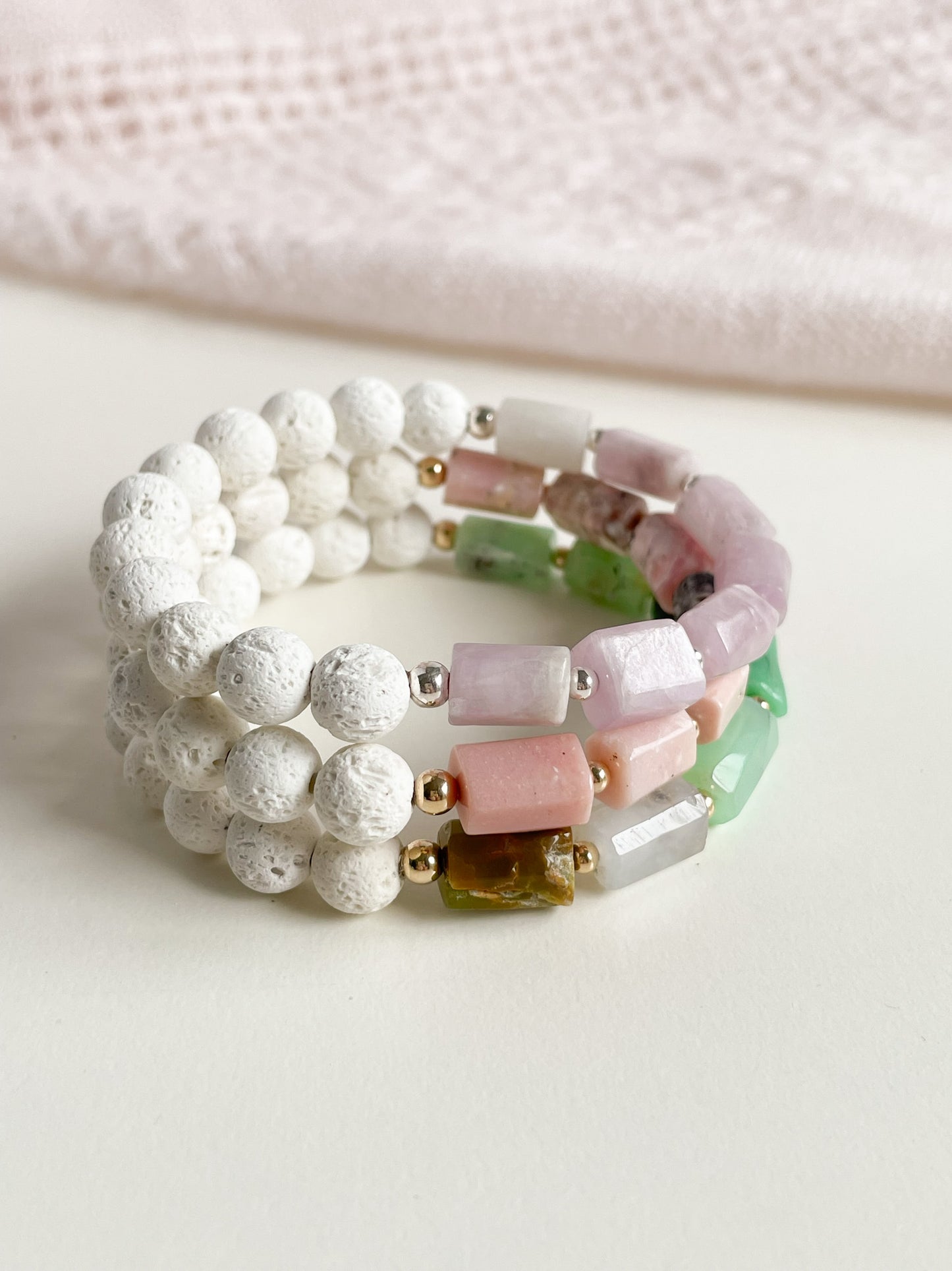 LAVA & GEMSTONE AROMATHERAPY BRACELET