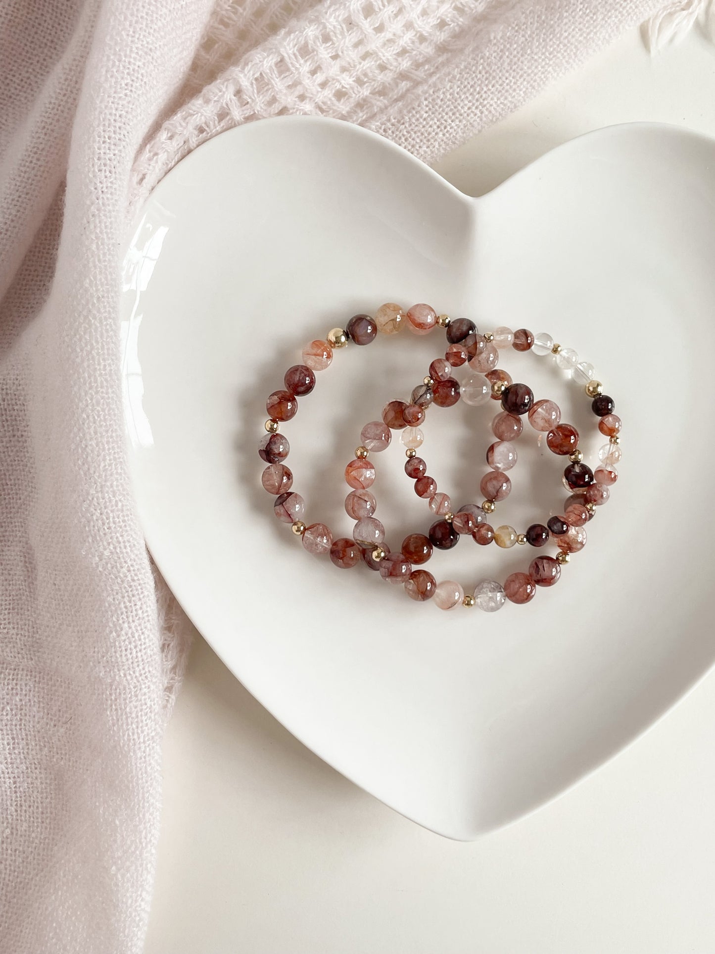 SCINTILLARE BRACELET - FIRE QUARTZ 8MM