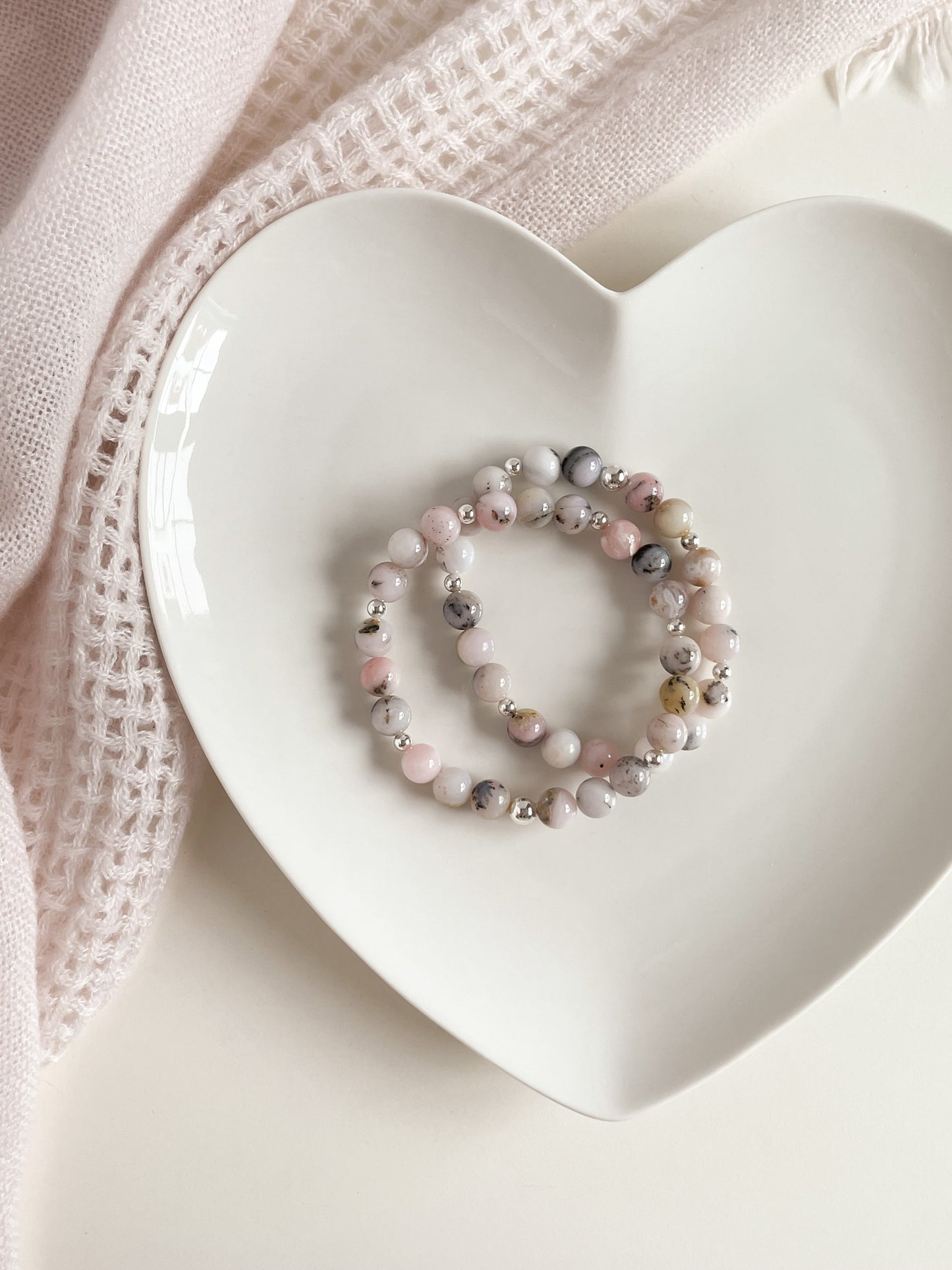 SCINTILLARE BRACELET - PINK OPAL 8MM