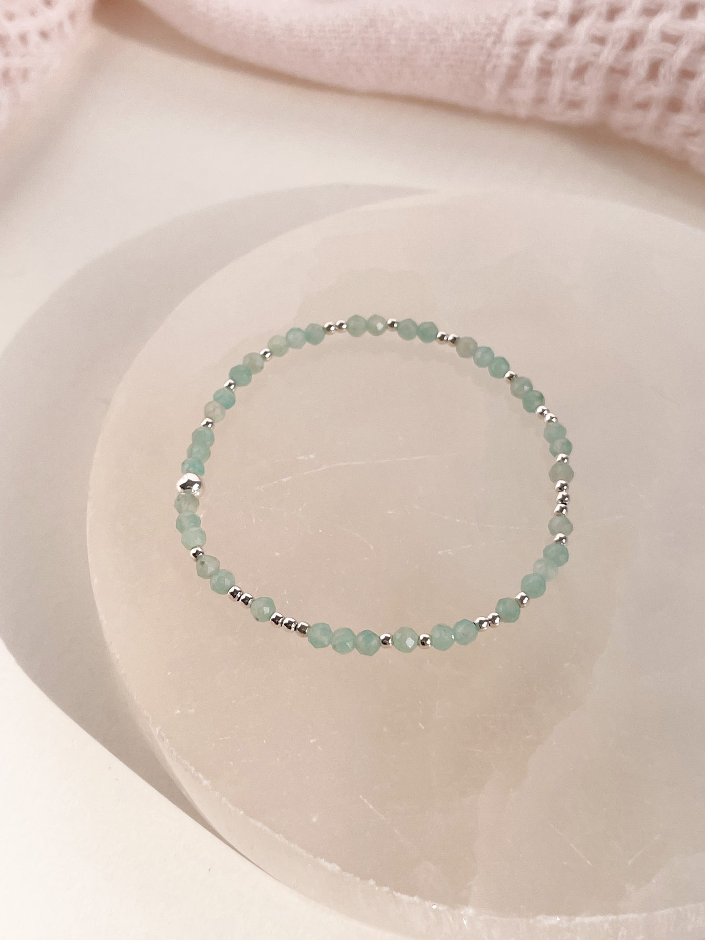 MINI SCINTILLA BRACELET - BLUE AMAZONITE 3MM