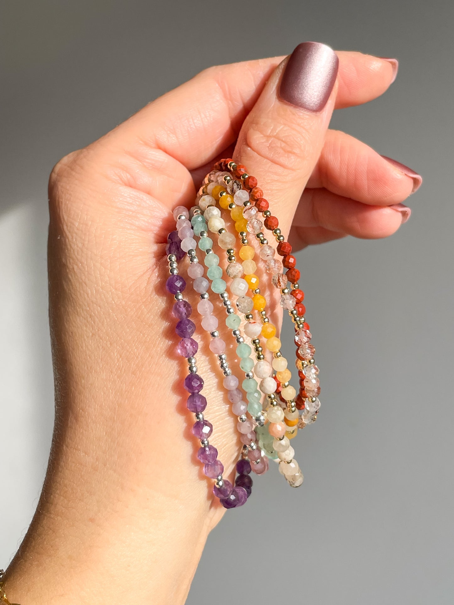 MINI SCINTILLA BRACELET - COPPER RUTILE 3MM