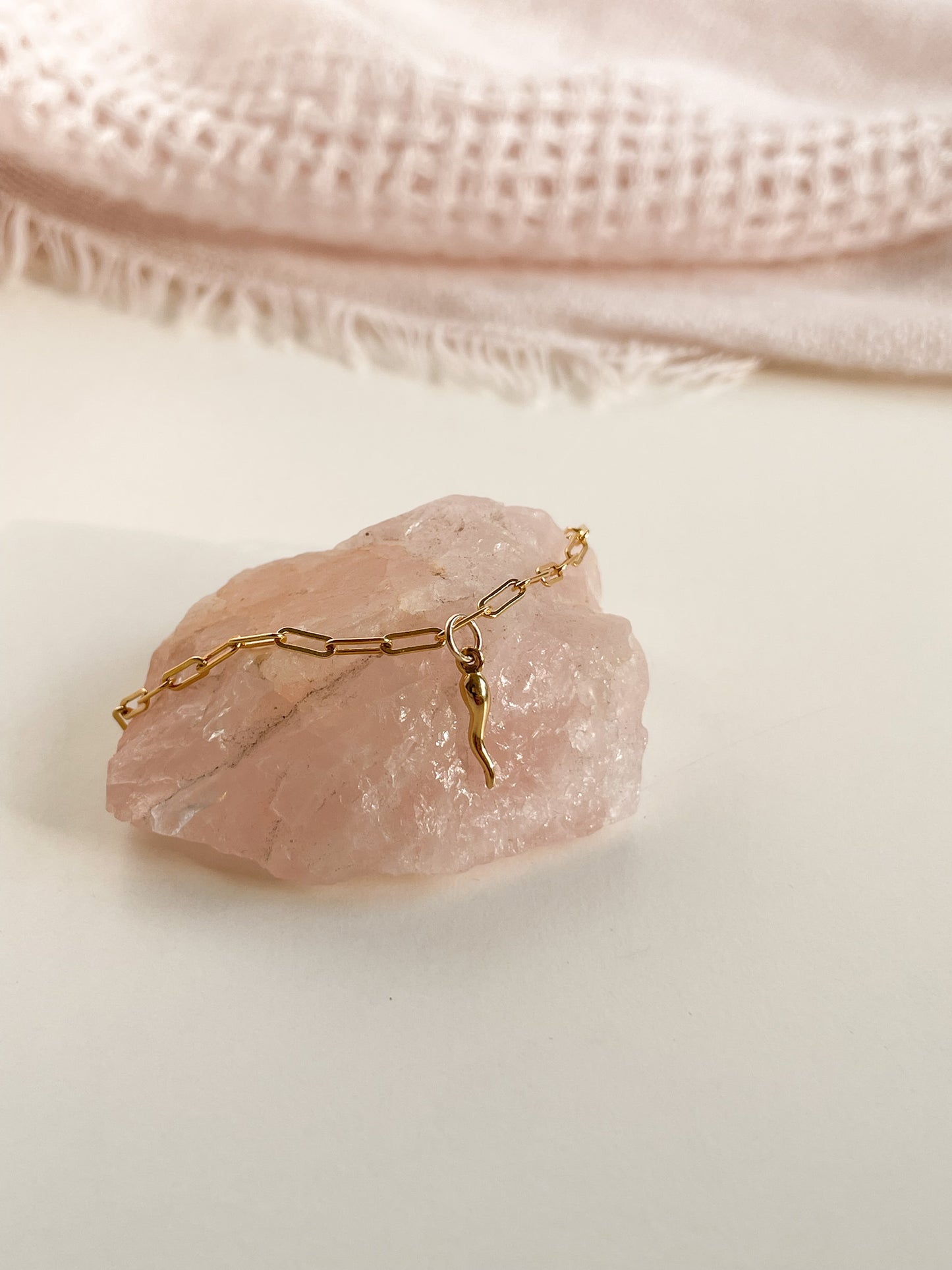 CORNICELLO STAPLE CHAIN BRACELET