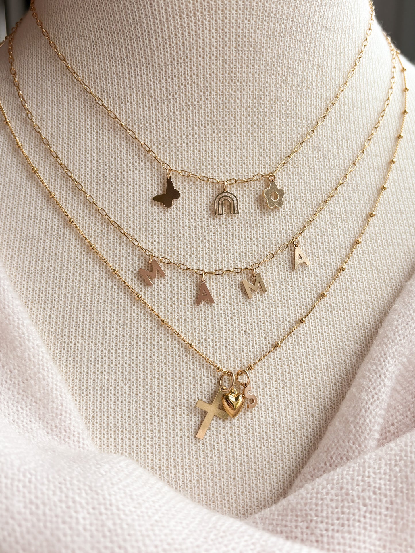 PERSONALIZED CHARM NECKLACE - 14K GOLD FILLED
