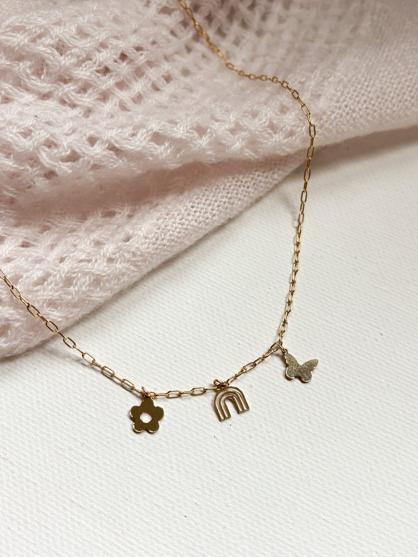 PERSONALIZED CHARM NECKLACE - 14K GOLD FILLED