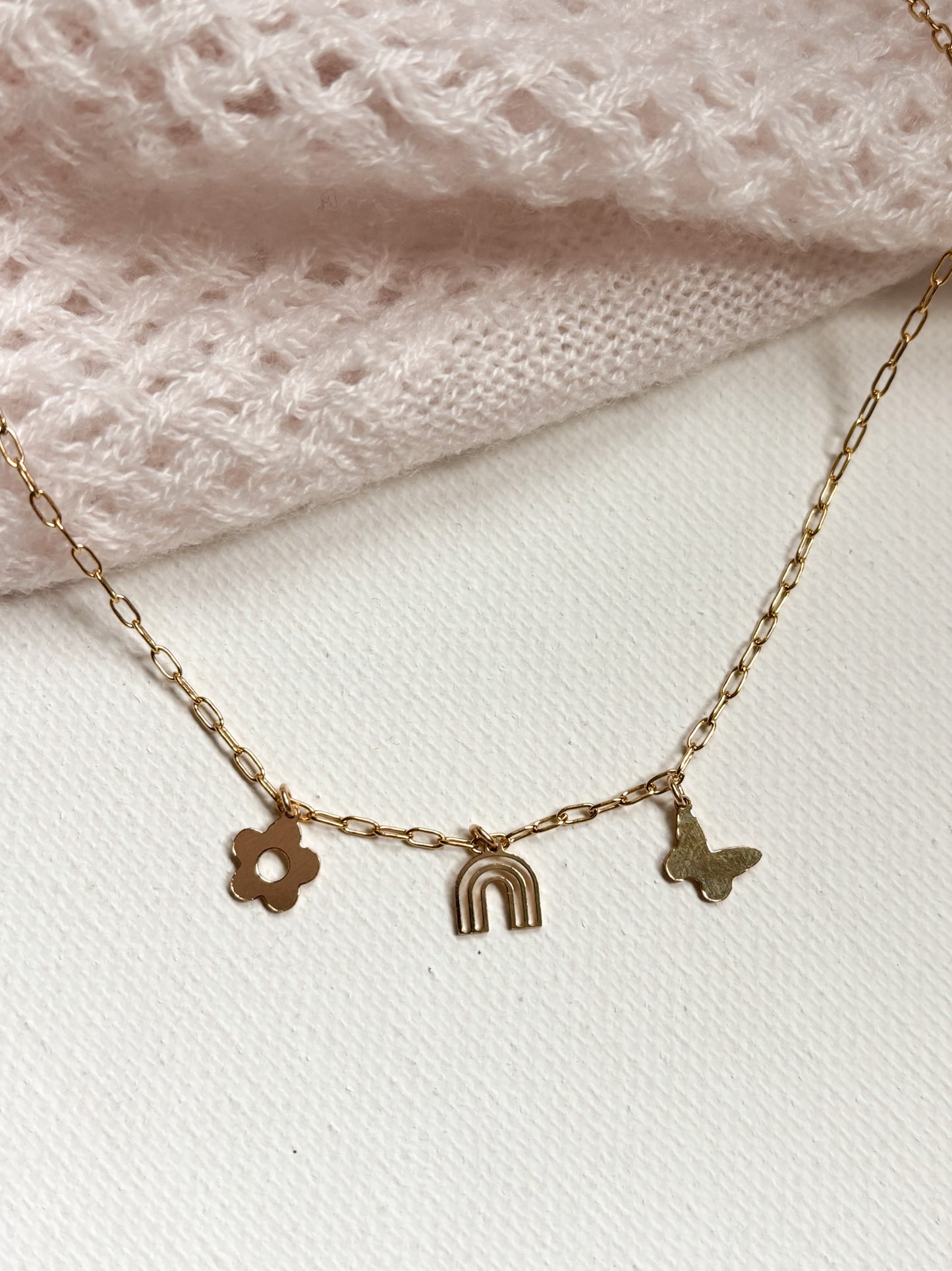 PERSONALIZED CHARM NECKLACE - 14K GOLD FILLED