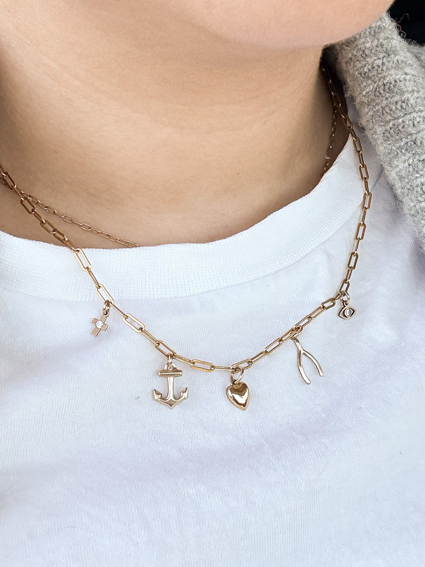 PERSONALIZED CHARM NECKLACE - 14K GOLD FILLED
