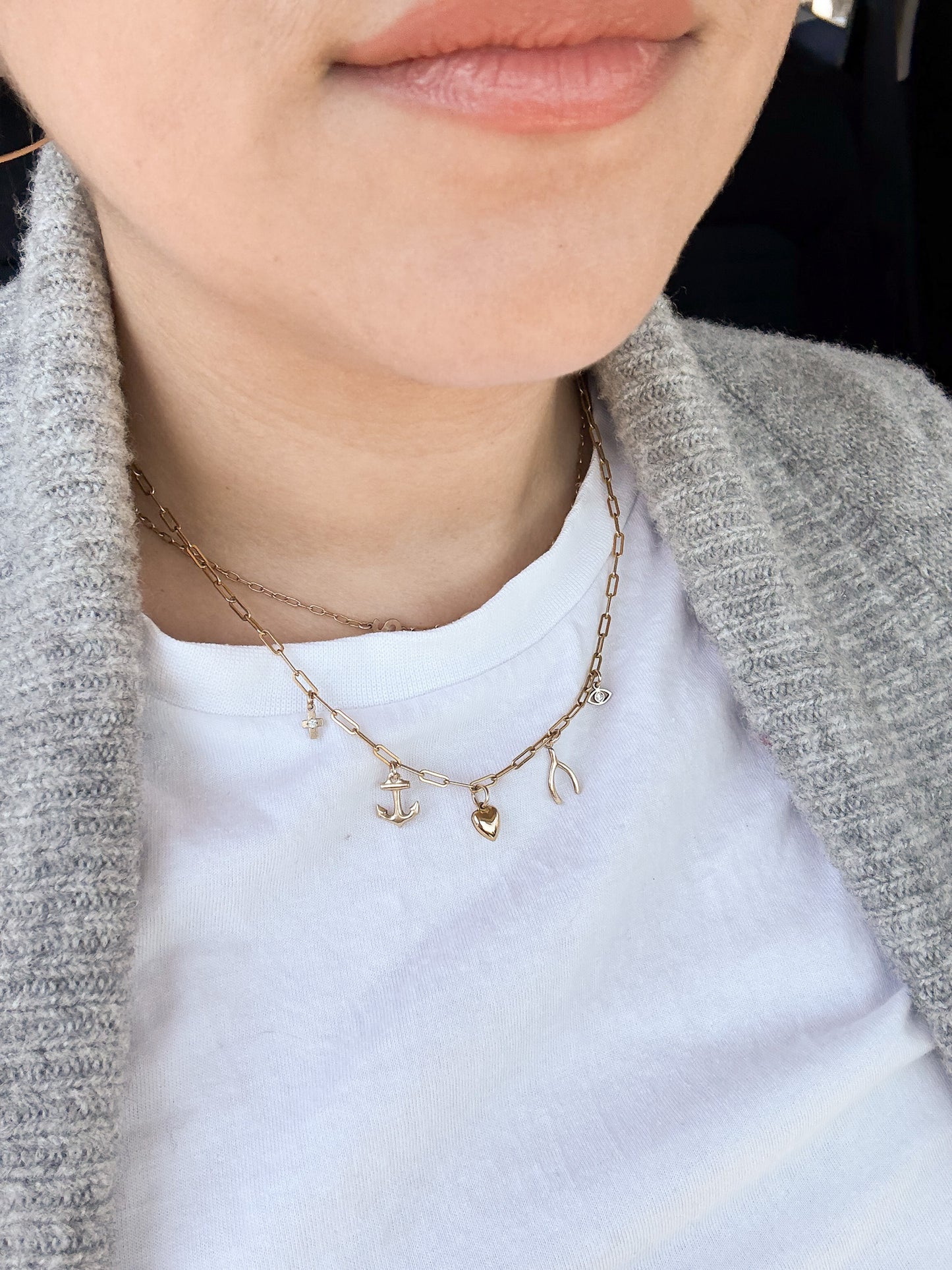 PERSONALIZED CHARM NECKLACE - 14K GOLD FILLED