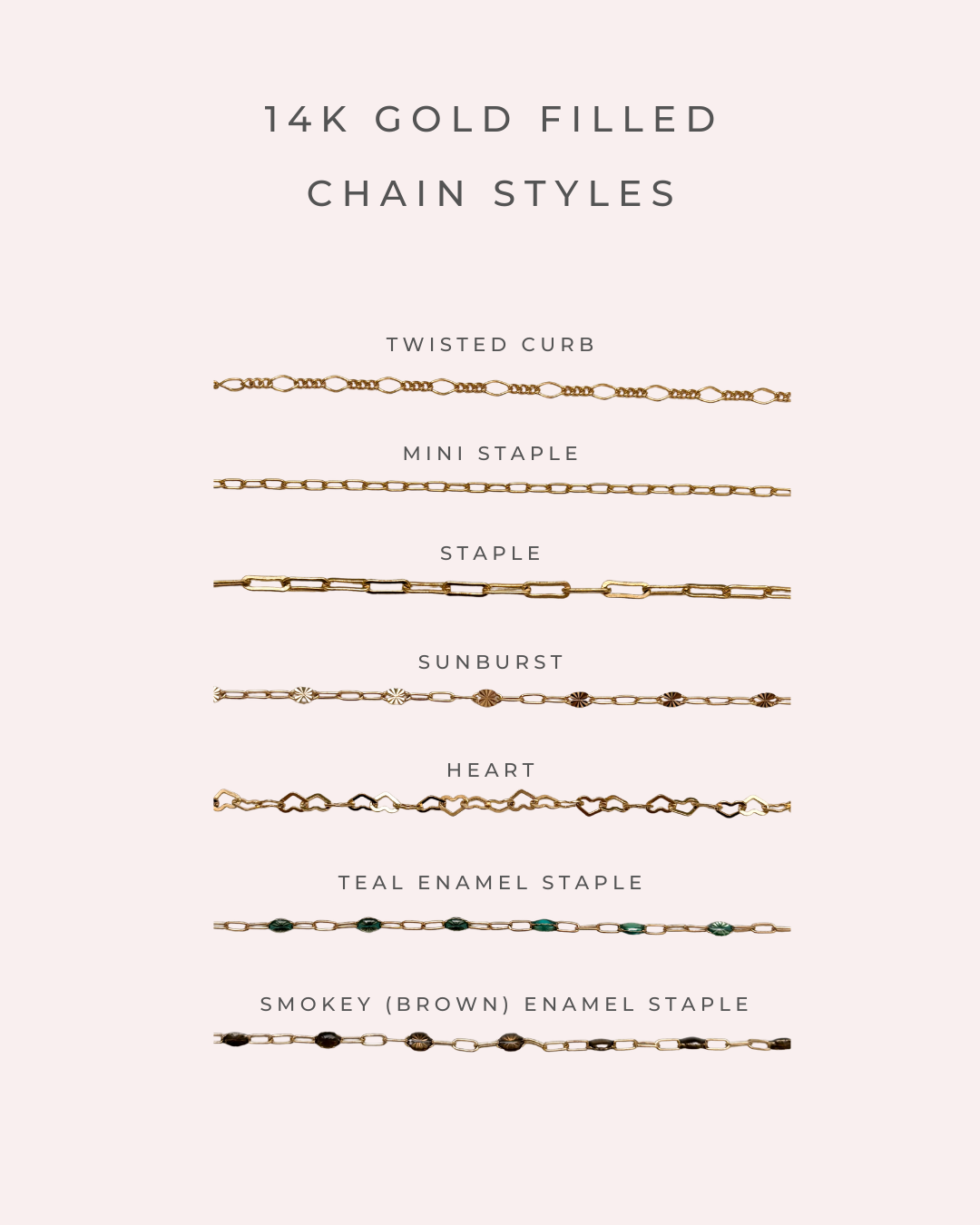 DYO Custom Chain Jewelry - 14K GOLD FILLED