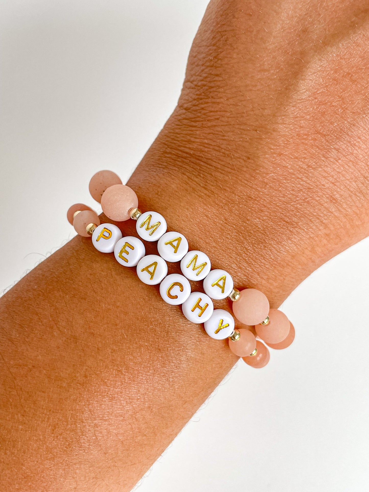 PERSONALIZE YOUR OWN BRACELET - MATTE SUNSTONE 6MM
