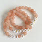 PERSONALIZE YOUR OWN BRACELET - MATTE SUNSTONE 8MM