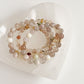 DUO BRACELET - FLOWER AGATE, 8MM