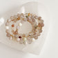 DUO BRACELET - FLOWER AGATE, 6MM