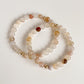 DUO BRACELET - FLOWER AGATE, 6MM