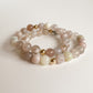 DUO BRACELET - FLOWER AGATE, 8MM