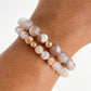 DUO BRACELET - FLOWER AGATE, 6MM