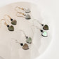 SWEET GREY HEART EARRINGS - TOURMALINE