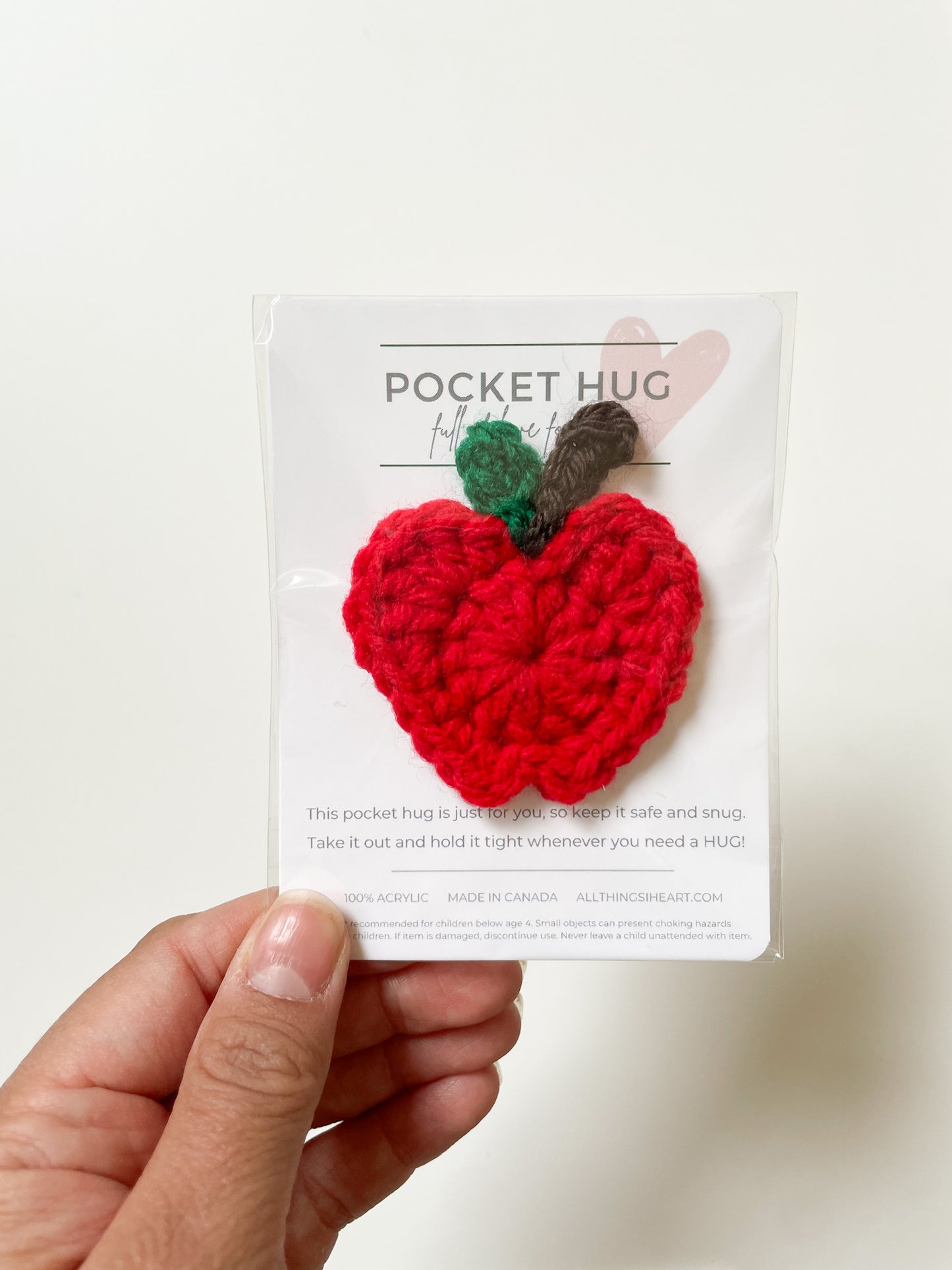 POCKET HUG - APPLE, SET OF THREE