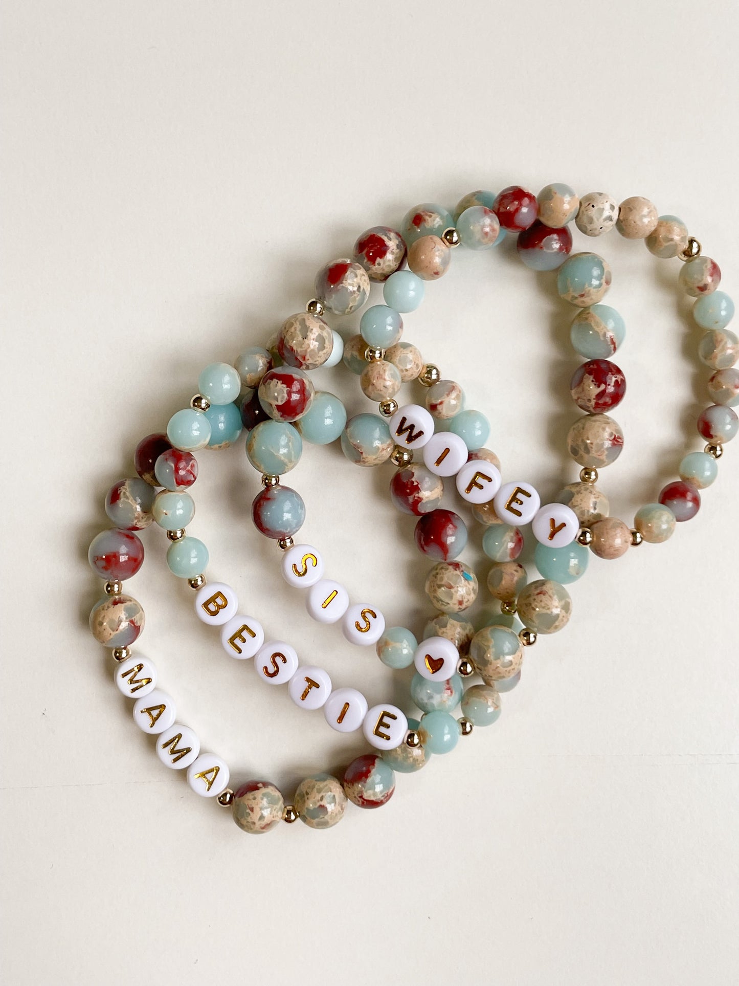 PERSONALIZE YOUR OWN BRACELET - IMPRESSION JASPER 8MM