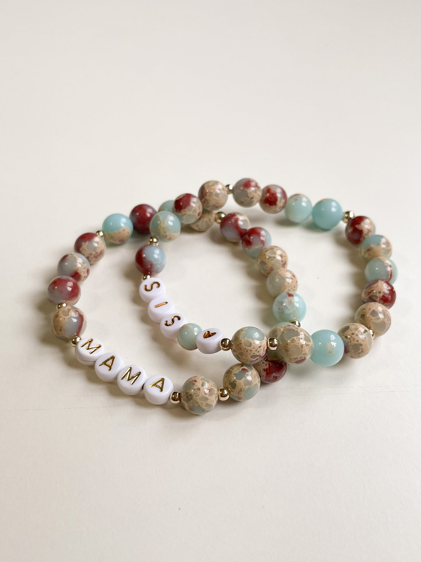 PERSONALIZE YOUR OWN BRACELET - IMPRESSION JASPER 6MM