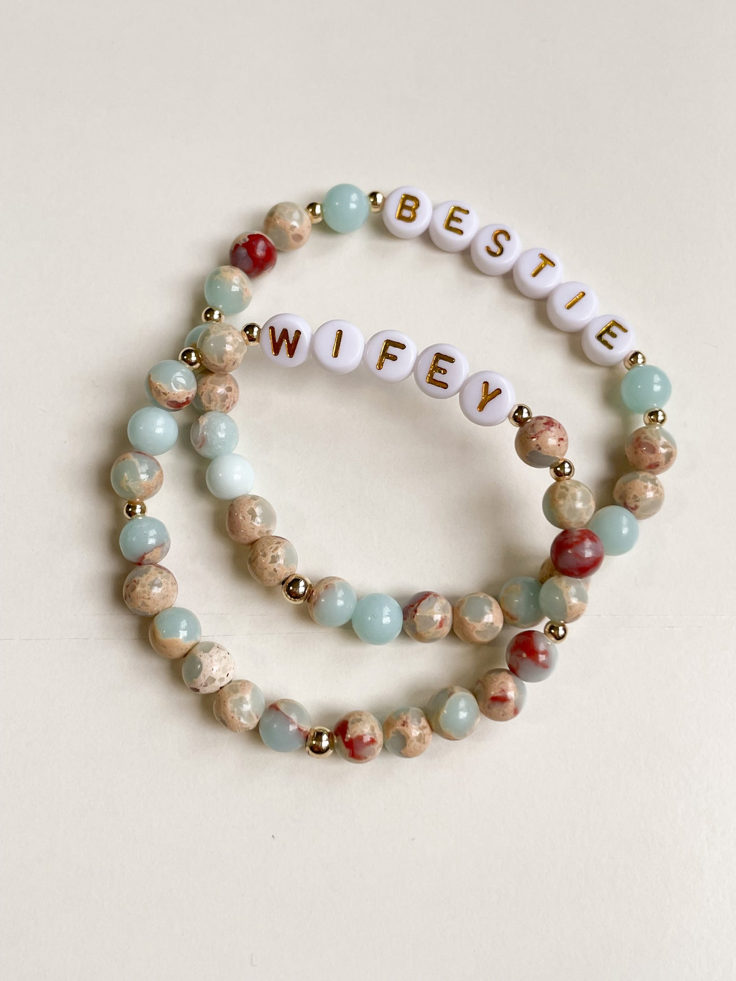 PERSONALIZE YOUR OWN BRACELET - IMPRESSION JASPER 6MM
