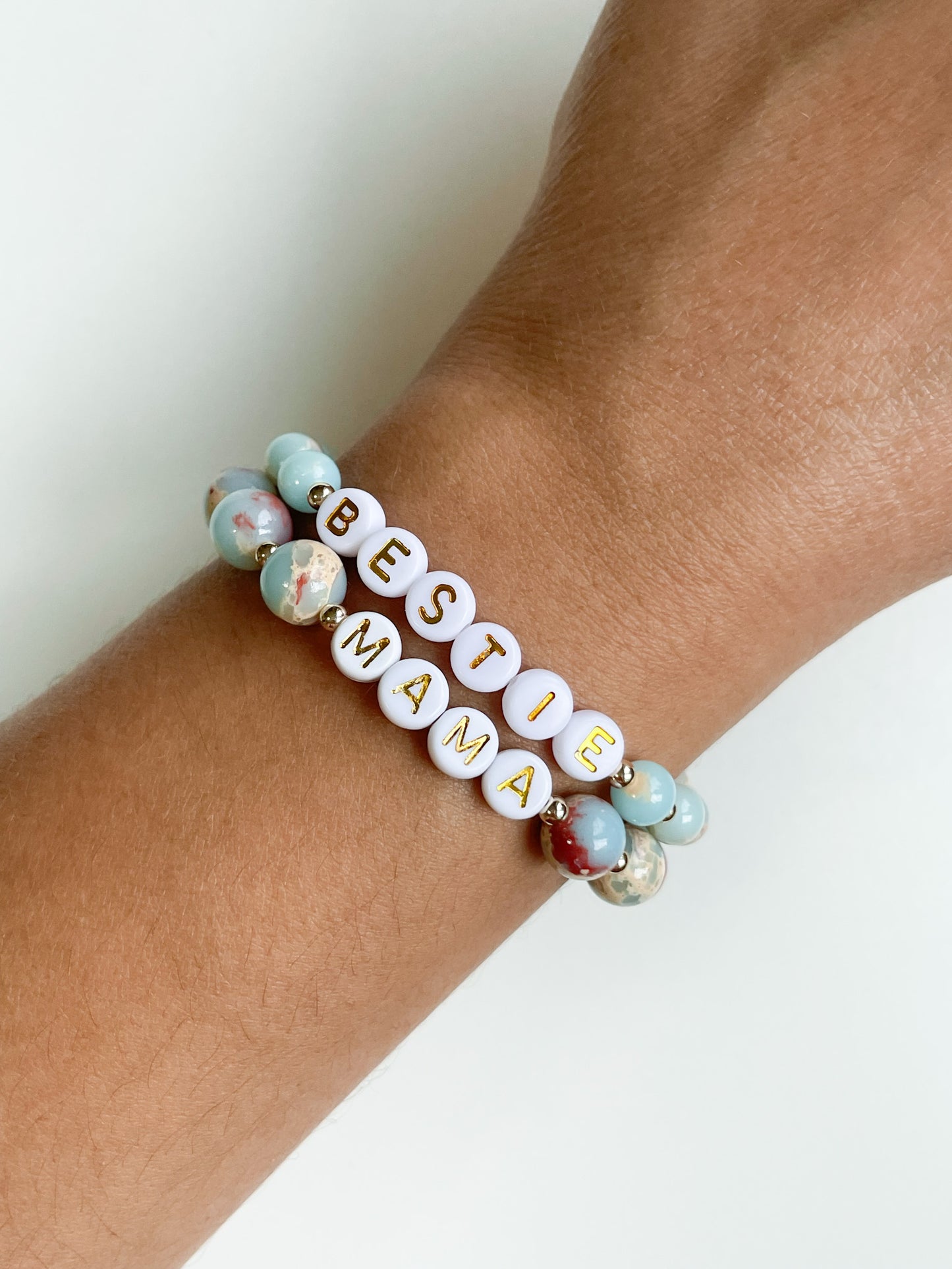 PERSONALIZE YOUR OWN BRACELET - IMPRESSION JASPER 6MM