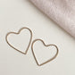 HEART THREADER EARRINGS