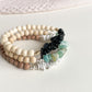 WOOD & GEMSTONE AROMATHERAPY BRACELET - 6MM