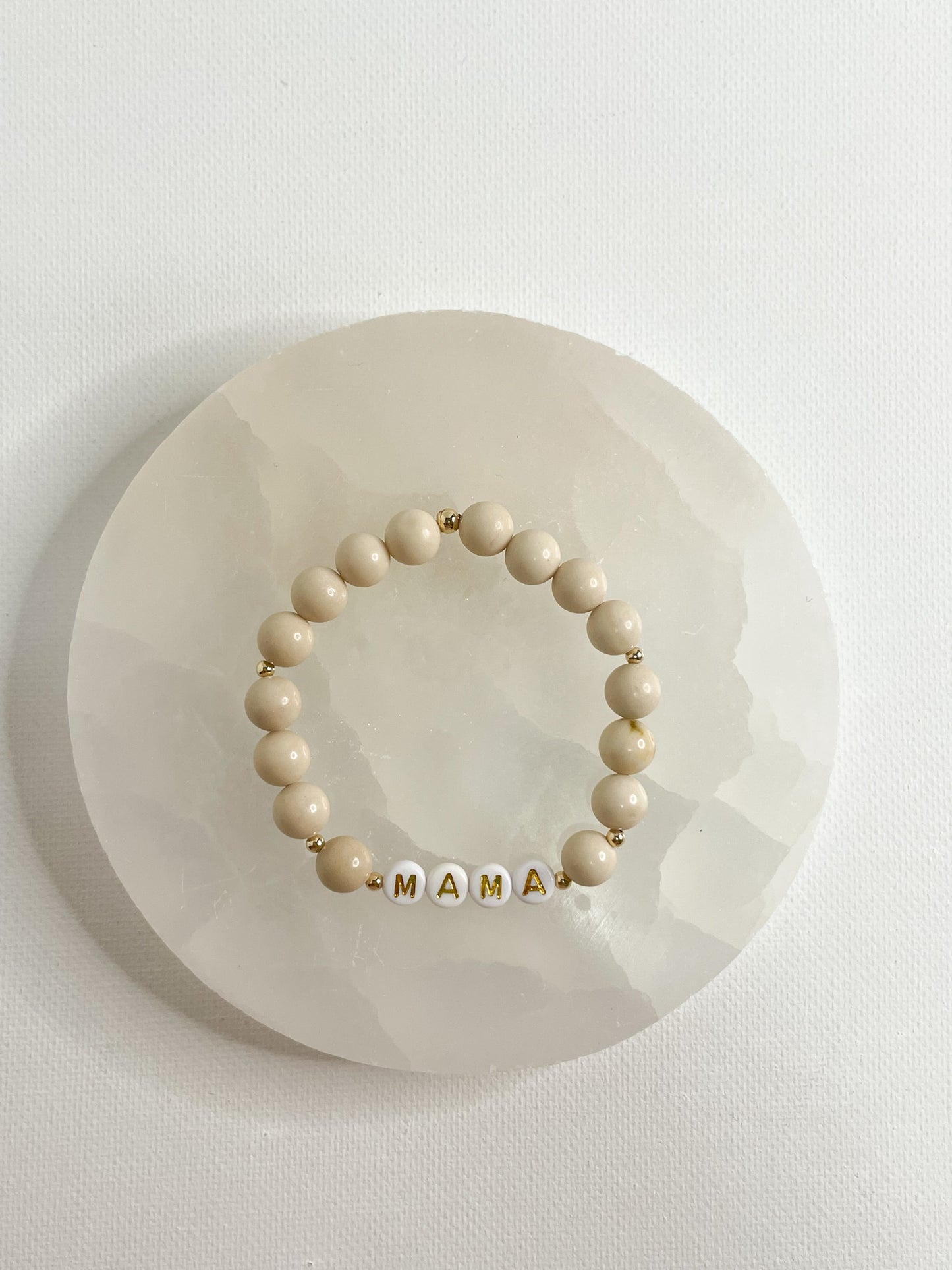 PERSONALIZE YOUR OWN BRACELET - RIVER STONE JASPER 8MM