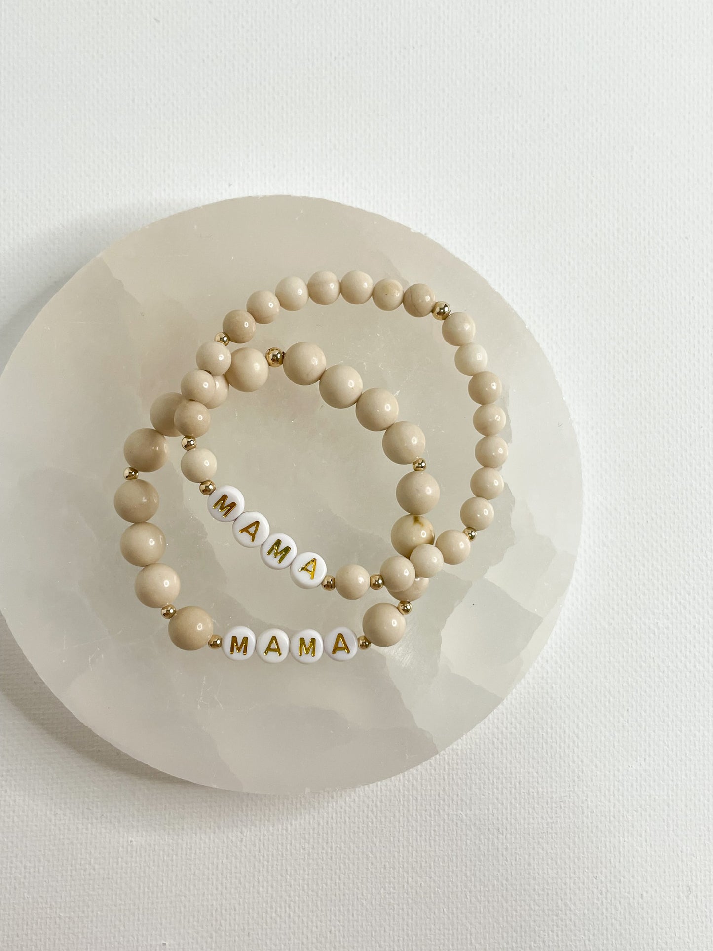 PERSONALIZE YOUR OWN BRACELET - RIVER STONE JASPER 6MM