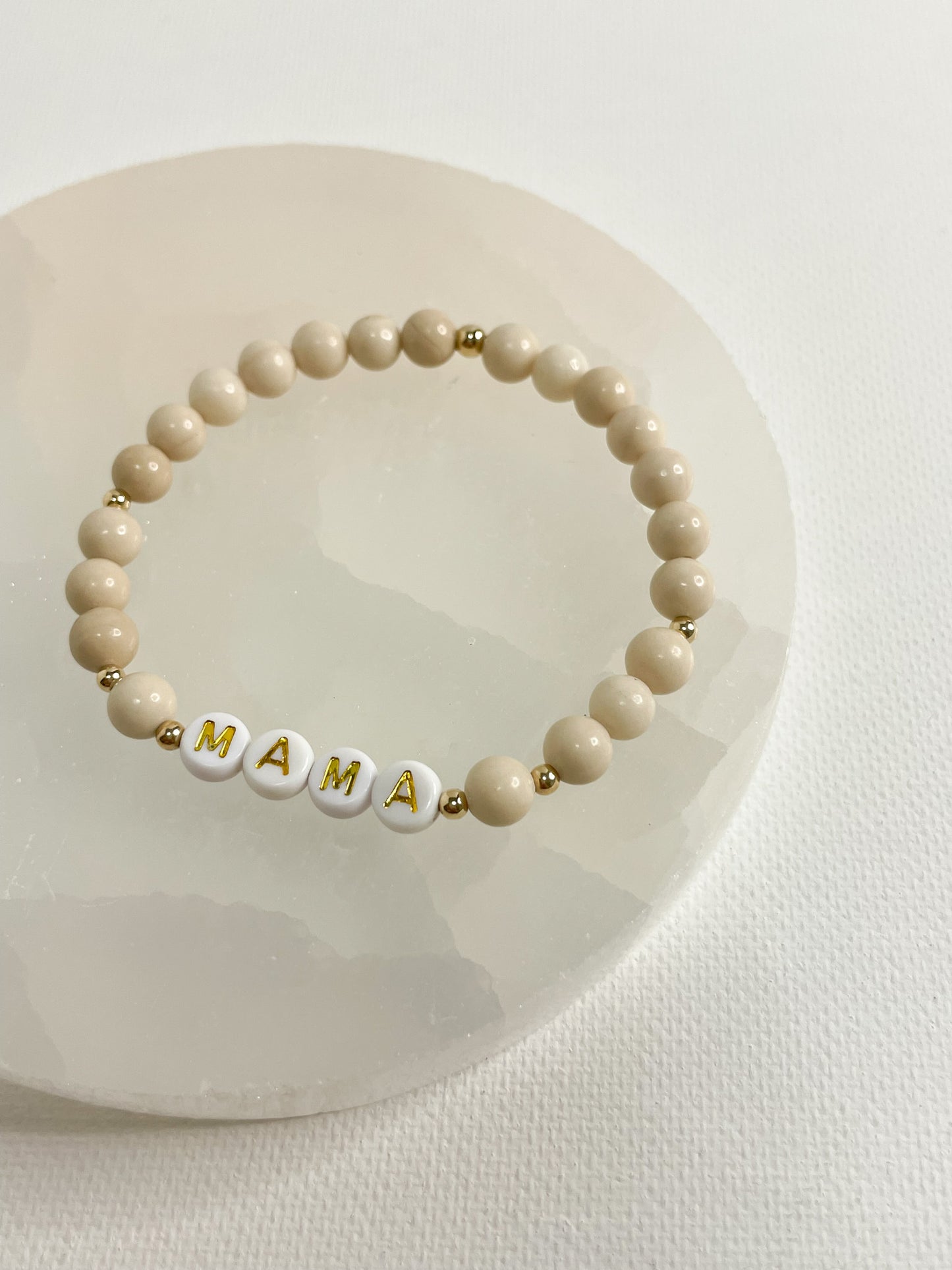 PERSONALIZE YOUR OWN BRACELET - RIVER STONE JASPER 6MM