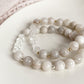 PERSONALIZE YOUR OWN BRACELET - WHITE LACE AGATE 8mm