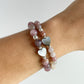 TESORO BRACELET - MAUVE ROSE QUARTZ 8MM