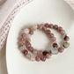 TESORO BRACELET - MAUVE ROSE QUARTZ 8MM