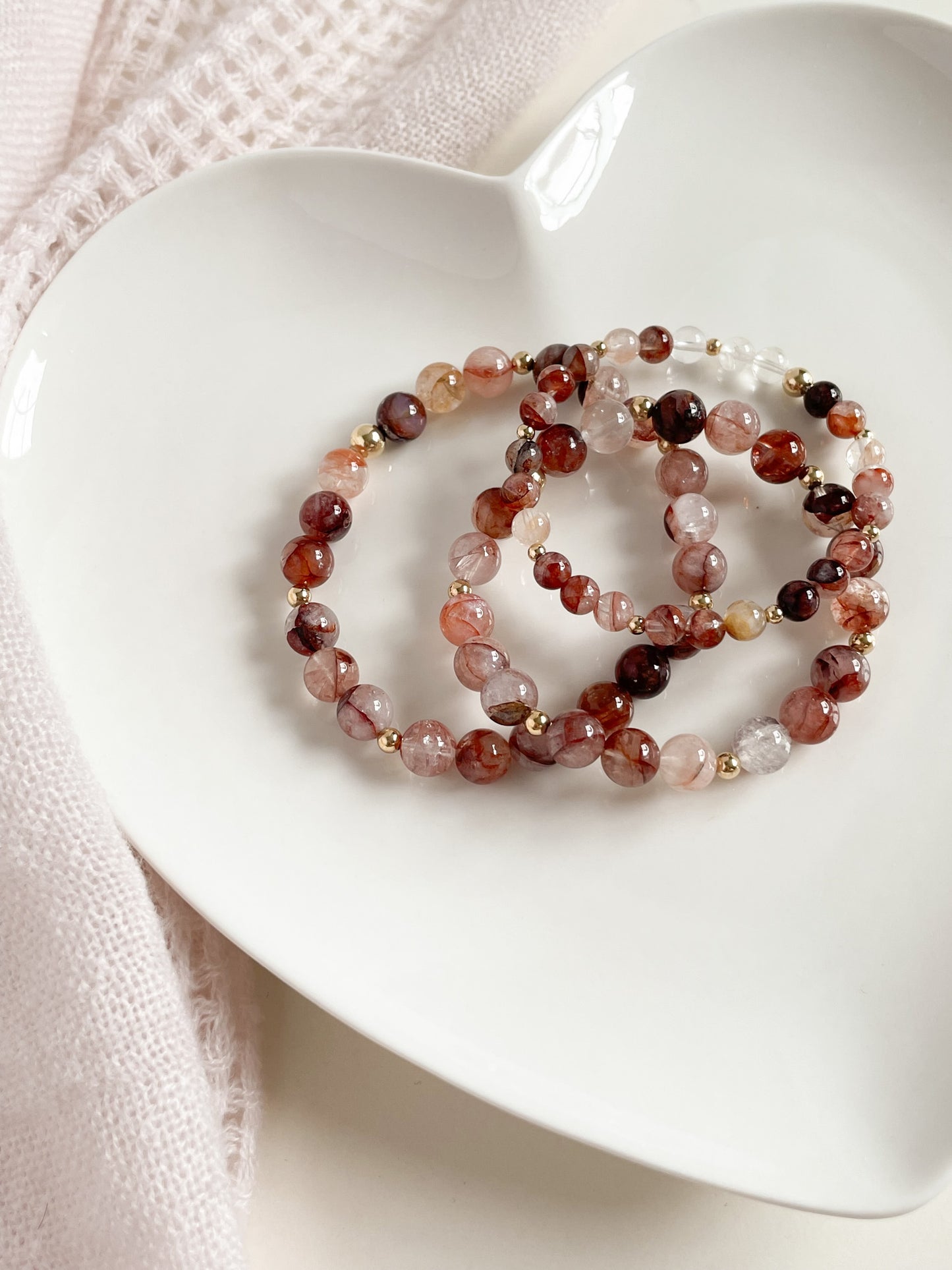 SCINTILLARE BRACELET - FIRE QUARTZ 8MM