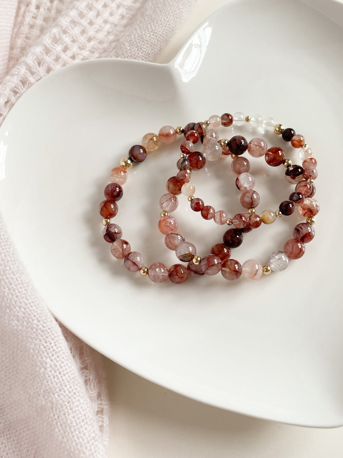 SCINTILLARE BRACELET - FIRE QUARTZ 8MM