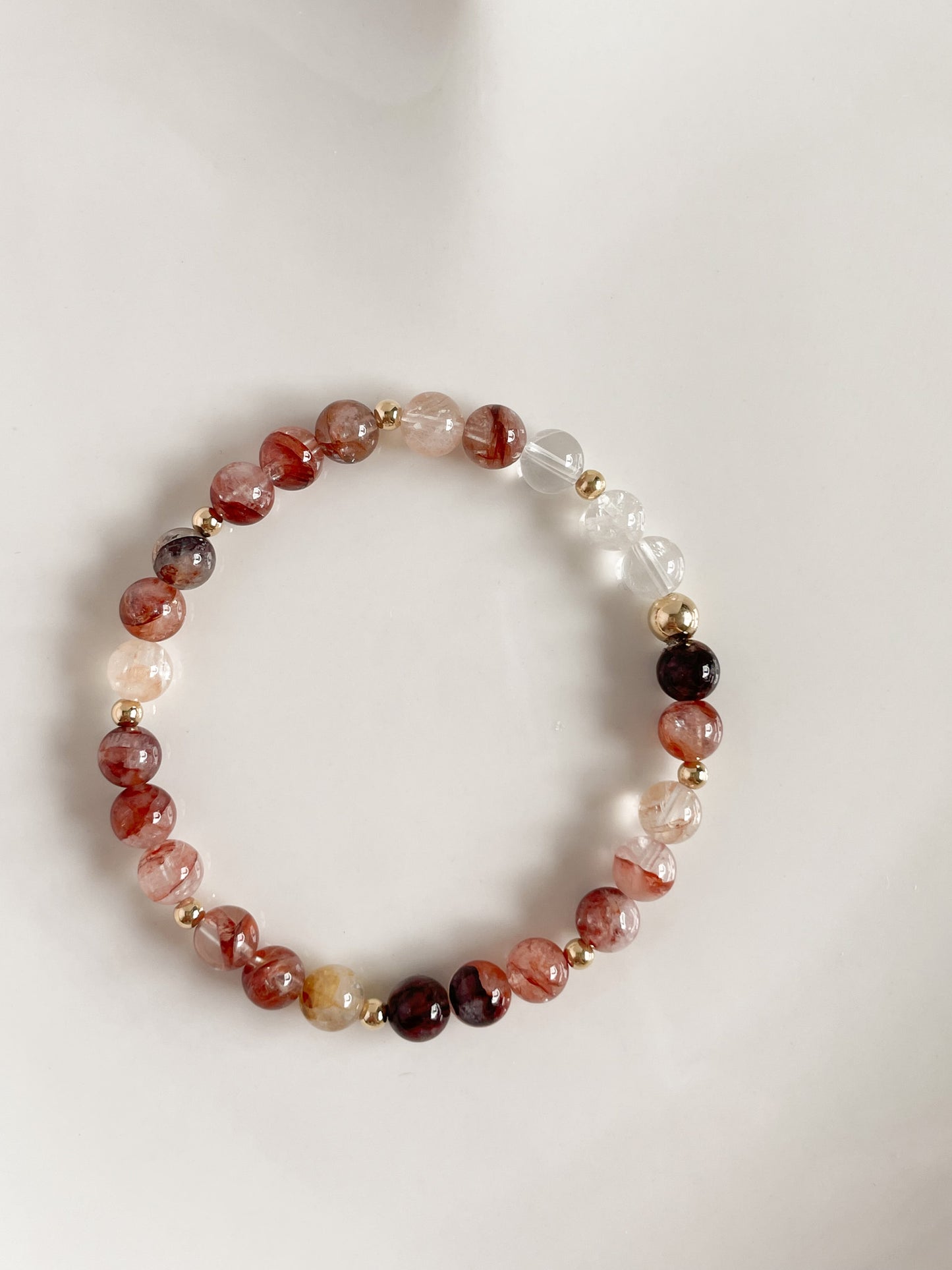 SCINTILLARE BRACELET - FIRE QUARTZ 8MM