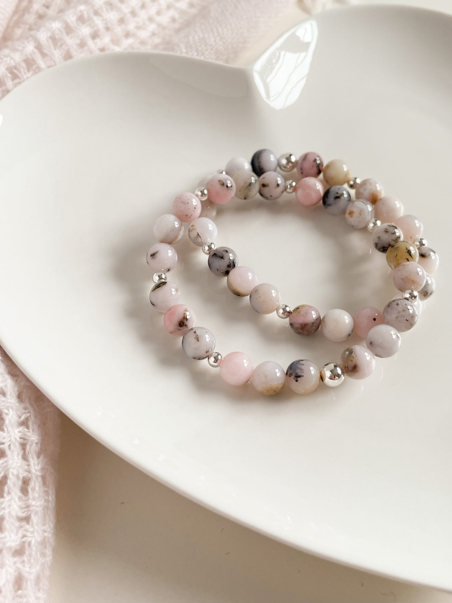 SCINTILLARE BRACELET - PINK OPAL 8MM