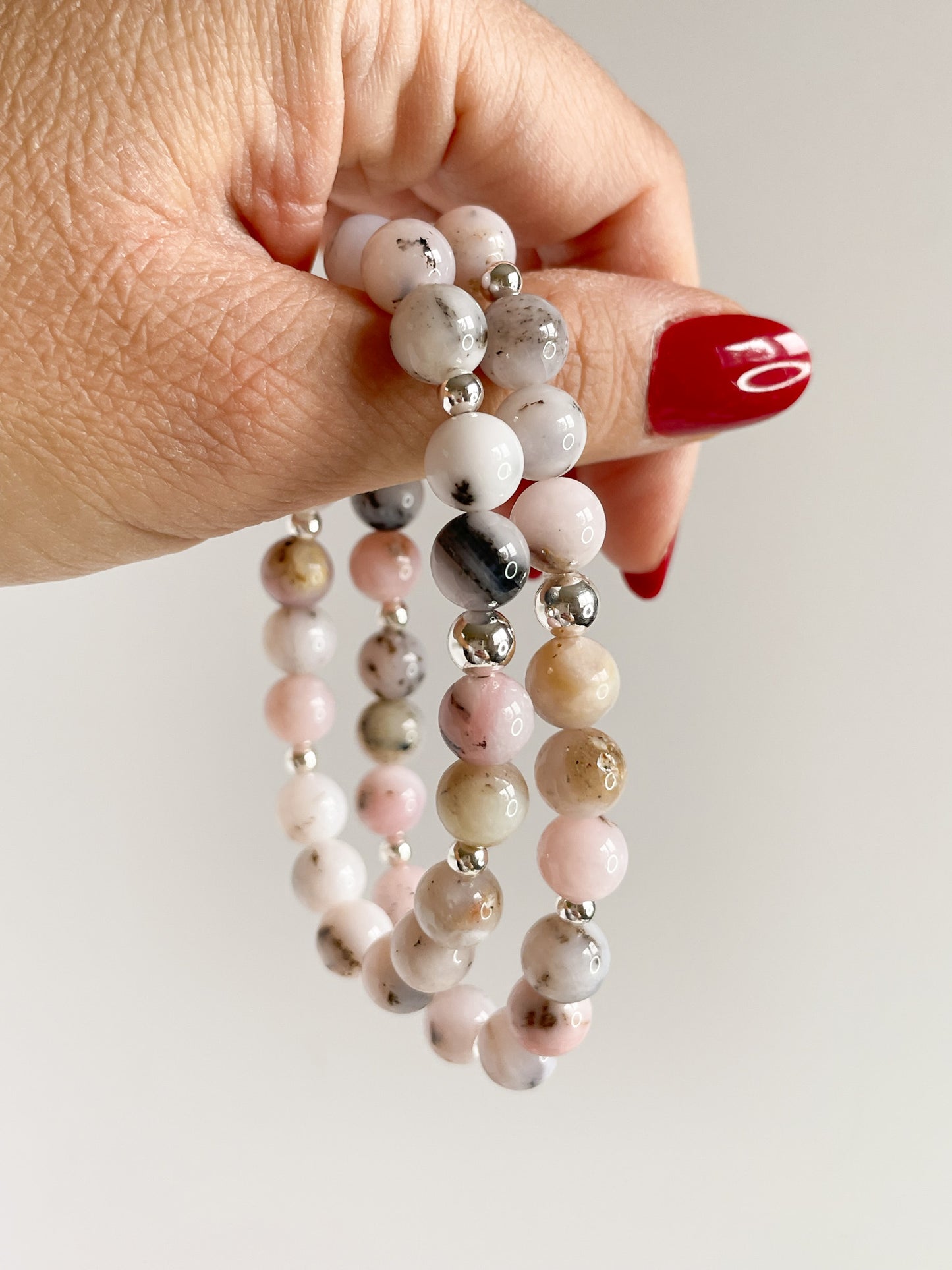 SCINTILLARE BRACELET - PINK OPAL 8MM