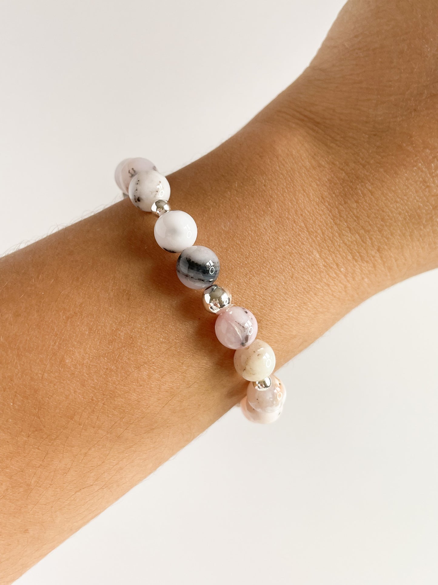 SCINTILLARE BRACELET - PINK OPAL 8MM