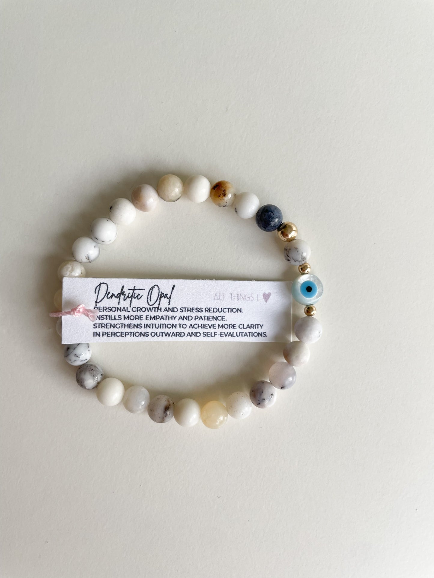 MALOCCHIO BRACELET - 6mm DENDRITIC OPAL