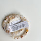 READY TO SHIP/PICKUP - DUO BRACELET - FLOWER AGATE, 6MM