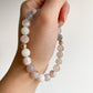 READY TO SHIP/PICKUP - DUO BRACELET - FLOWER AGATE, 8MM