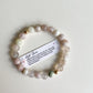 READY TO SHIP/PICKUP - DUO BRACELET - FLOWER AGATE, 8MM