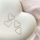 HEART THREADER EARRINGS