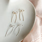 BOW THREADER EARRINGS